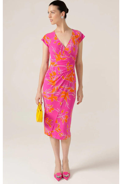 Rockin Robin Dress - Fuchsia Orange