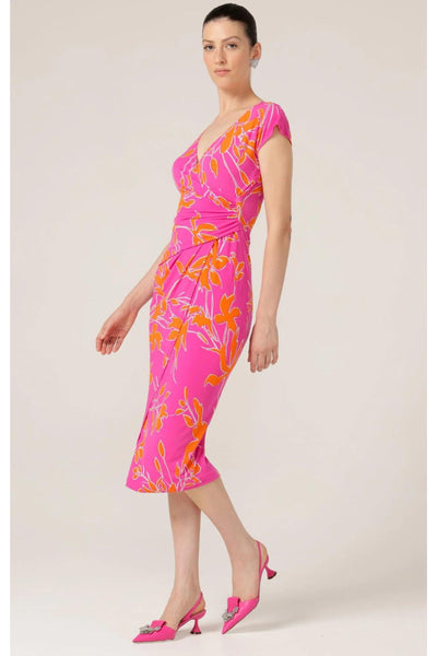 Rockin Robin Dress - Fuchsia Orange