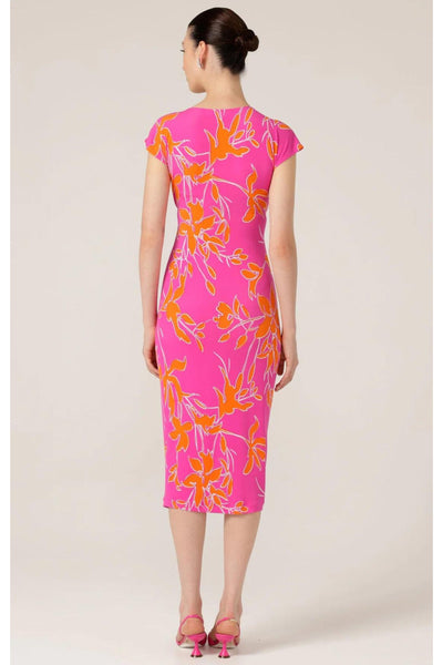 Rockin Robin Dress - Fuchsia Orange