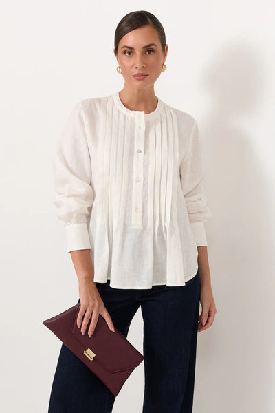 Rona Clasp Front Clutch - Wine