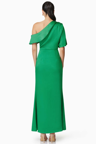 Roni Asymmetrical Gown - Green