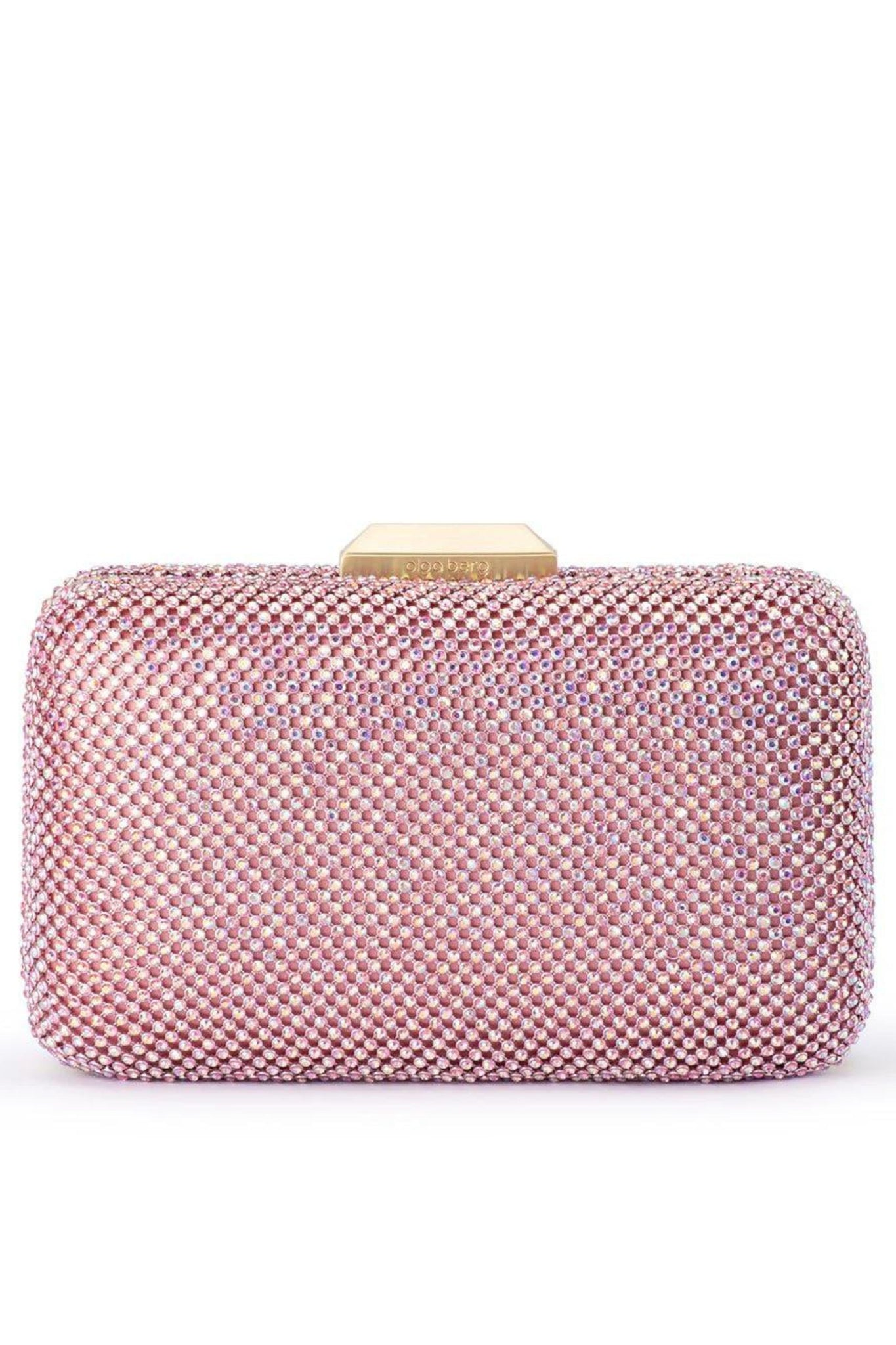 Ronny Crystal Mesh Clutch - Pink