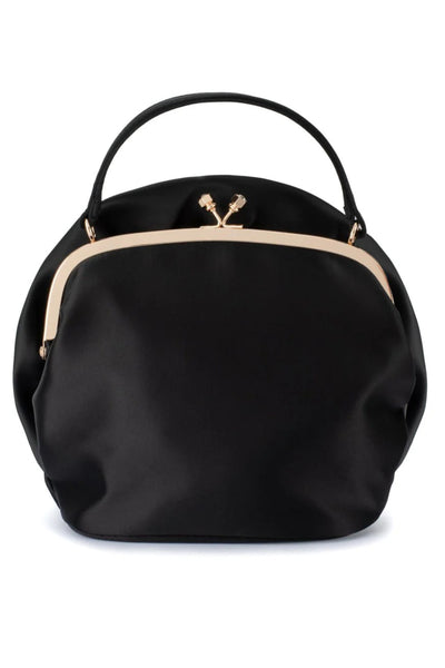 ROSITA Rosette Frame Bag - Black