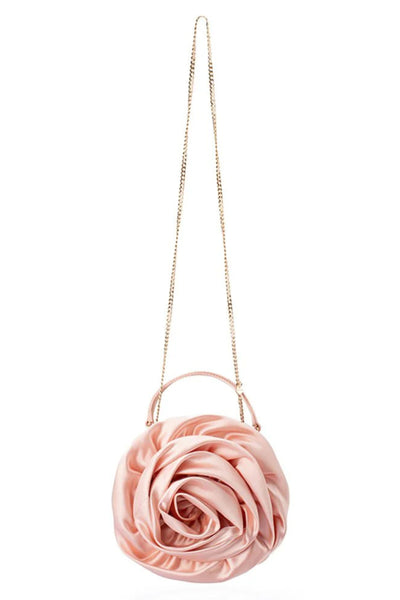 ROSITA Rosette Frame Bag - Blush