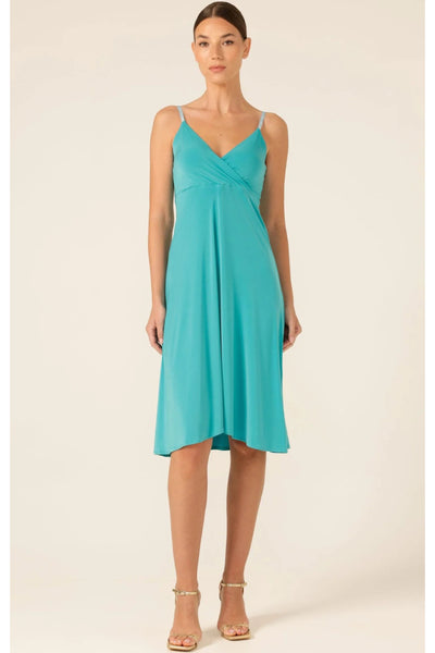 Siren Sea Maxi Wrap Dress - Aqua Turquoise