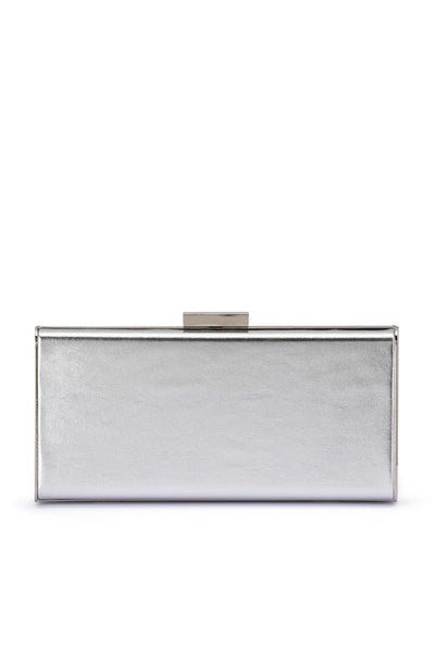 Samantha Slimline Clutch - Sliver