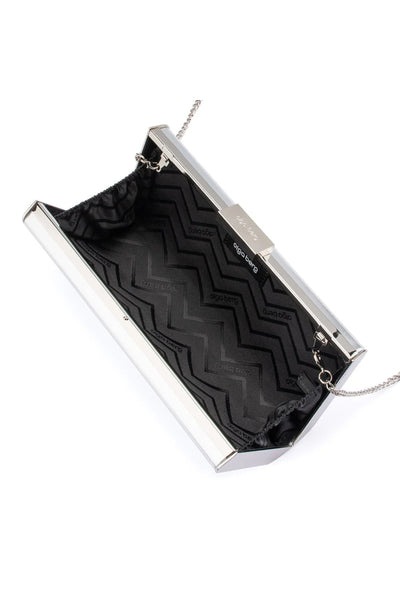 Samantha Slimline Clutch - Sliver