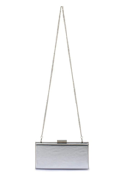 Samantha Slimline Clutch - Sliver