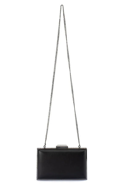 Sammi Crystal Frame clutch - Black