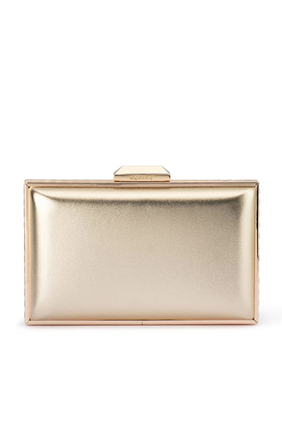 Sammi Crystal Frame clutch - Gold