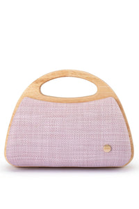 Sarah Wooden Frame Bag - Pink