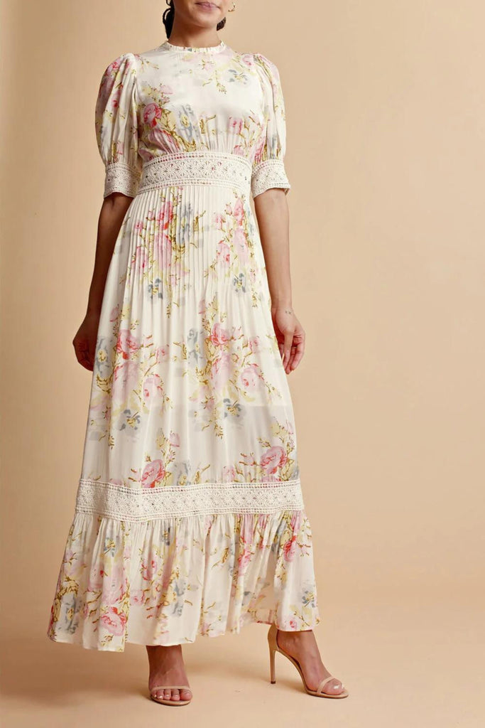 BYTIMO STOCKISTS AUSTRALIA Satin Embroidery Dress Antique