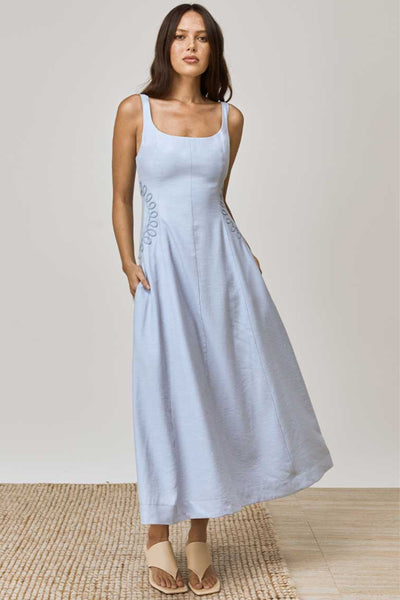 Sentiment Midi Dress - Baby Blue