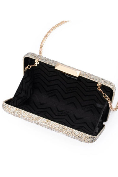 Shira Hotfix Clutch - Champagne