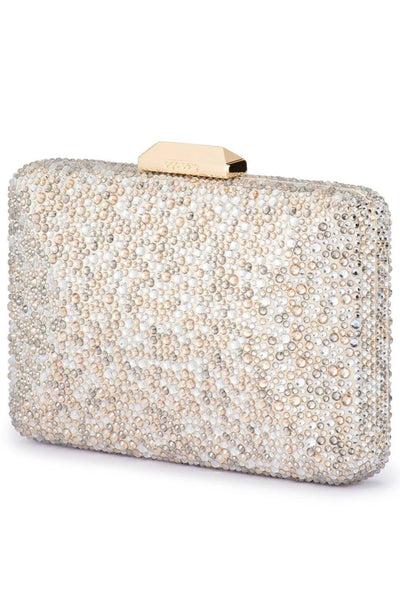 Shira Hotfix Clutch - Champagne