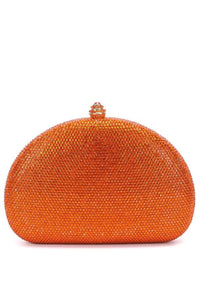 Sofie Hotfix Crystal Clutch - Orange