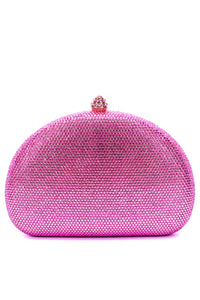Sofie Hotfix Crystal Clutch - Pink