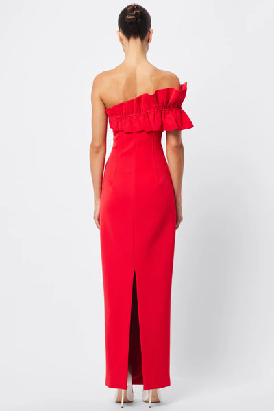 Soft Spoken Maxi Dress - Red