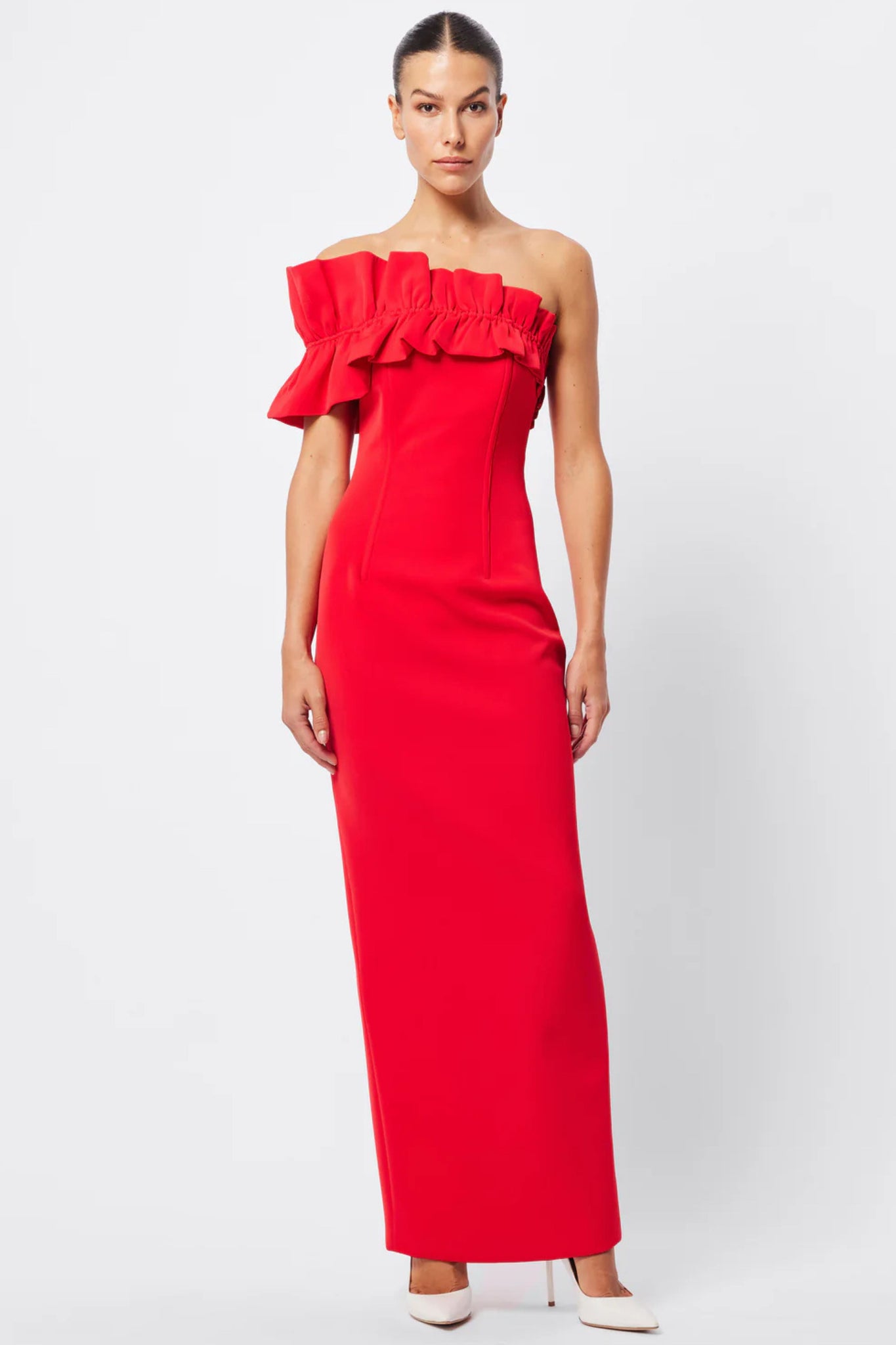 Soft Spoken Maxi Dress - Red