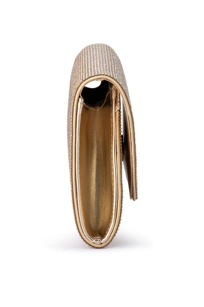Stacey Crystal Clutch - Gold