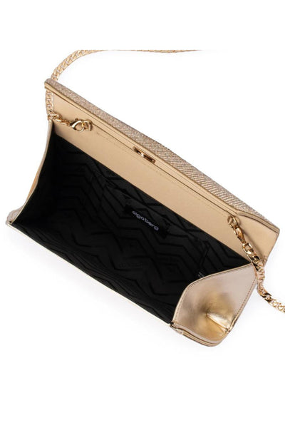 Stacey Crystal Clutch - Gold