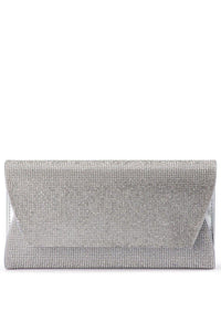 Stacey Crystal Clutch - Silver