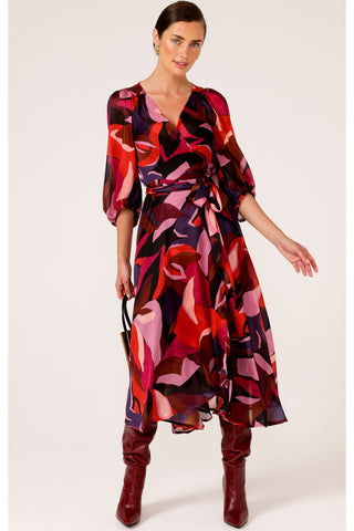 Starburst Galaxy Wrap Dress