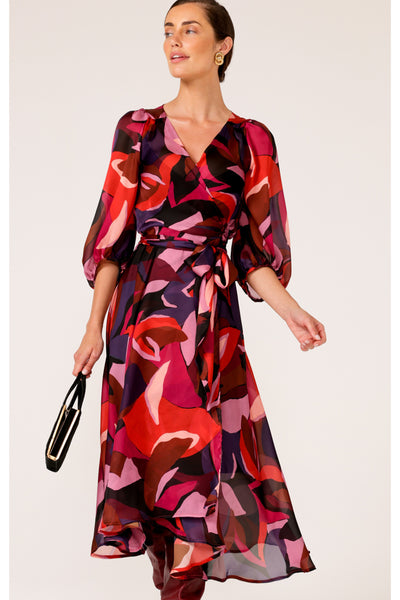 Starburst Galaxy Wrap Dress