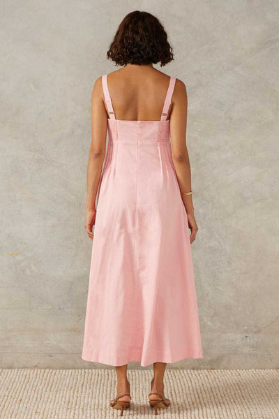 Sunlight Midi Dress - Blush Pink