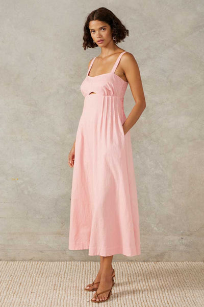 Sunlight Midi Dress - Blush Pink