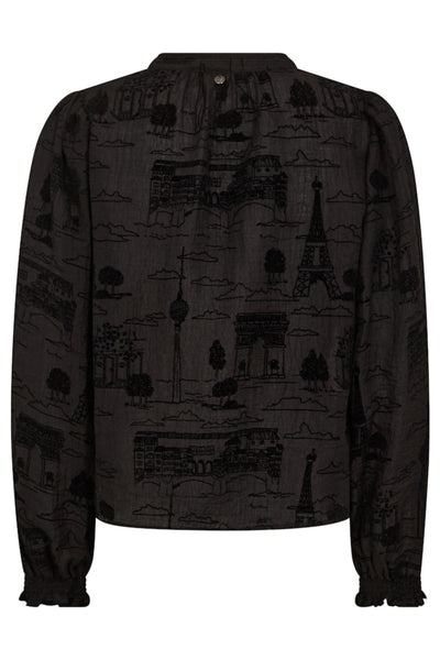 Tazzin Tale Light Blouse- Black