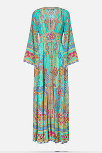 The Concubine S Corridor Kimono Sleeve Dress with Shirring Detail