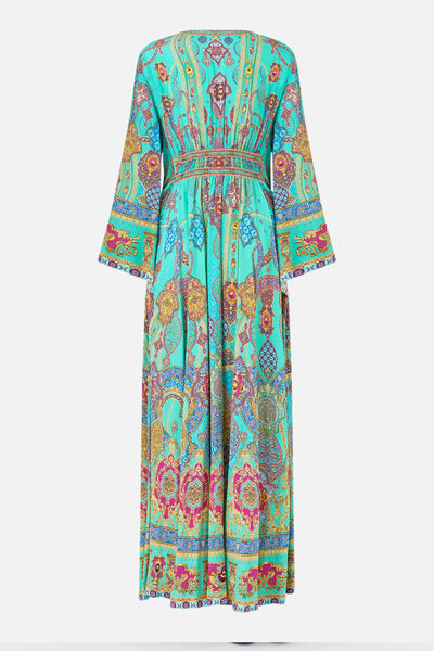 The Concubine S Corridor Kimono Sleeve Dress with Shirring Detail