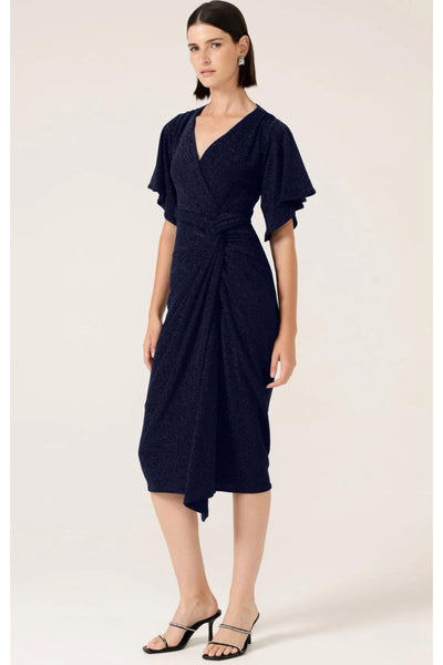 The Emporium Dress - Navy Lurex