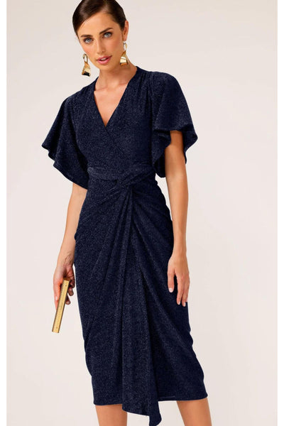 The Emporium Dress - Navy Lurex