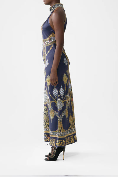 The Imperial Gate High Neck Bias Dress