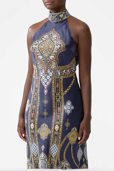 The Imperial Gate High Neck Bias Dress