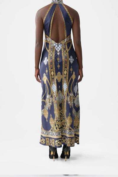 The Imperial Gate High Neck Bias Dress
