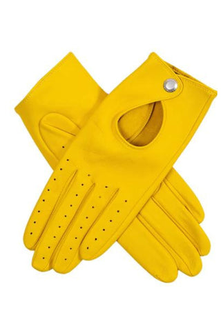 Thruxton Leather Driving Gloves - Yellow