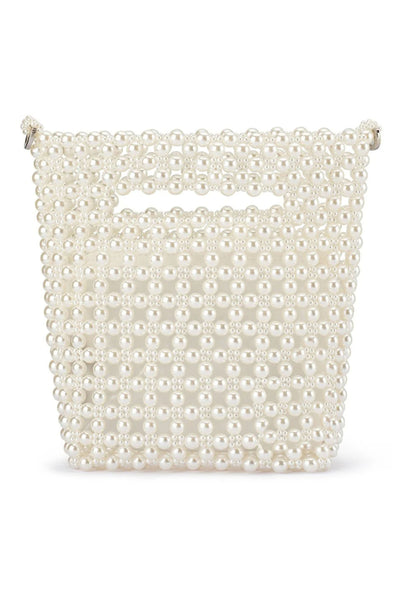 Tilda Beaded Grab Bag - Pearl
