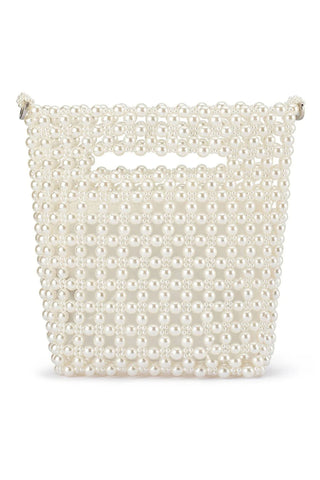 Tilda Beaded Grab Bag - Pearl