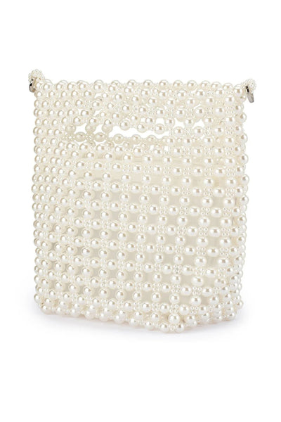 Tilda Beaded Grab Bag - Pearl