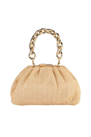 Tilda Woven Clutch - Natural