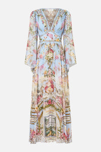 Tiled In Time Flared Sleeve Dress