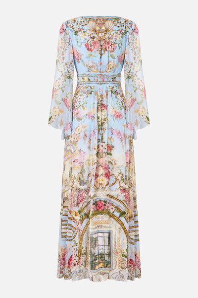 Tiled In Time Flared Sleeve Dress