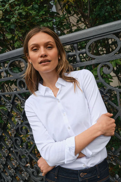 Tina Jersey Shirt - White