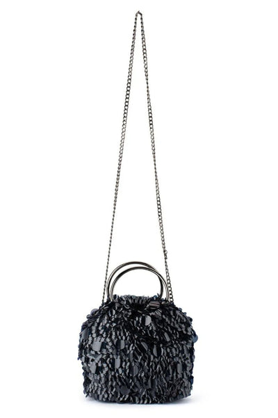 Vera Sequin Top Handel - Black