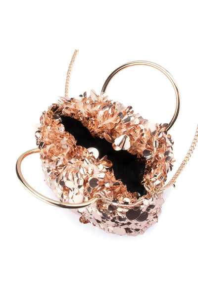 Vera Sequin Top Handel - Blush