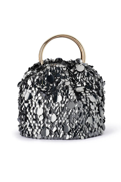 Vera Sequin Top Handel - Gunmetal