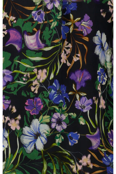 Violetta Midi Dress - Violet Floral